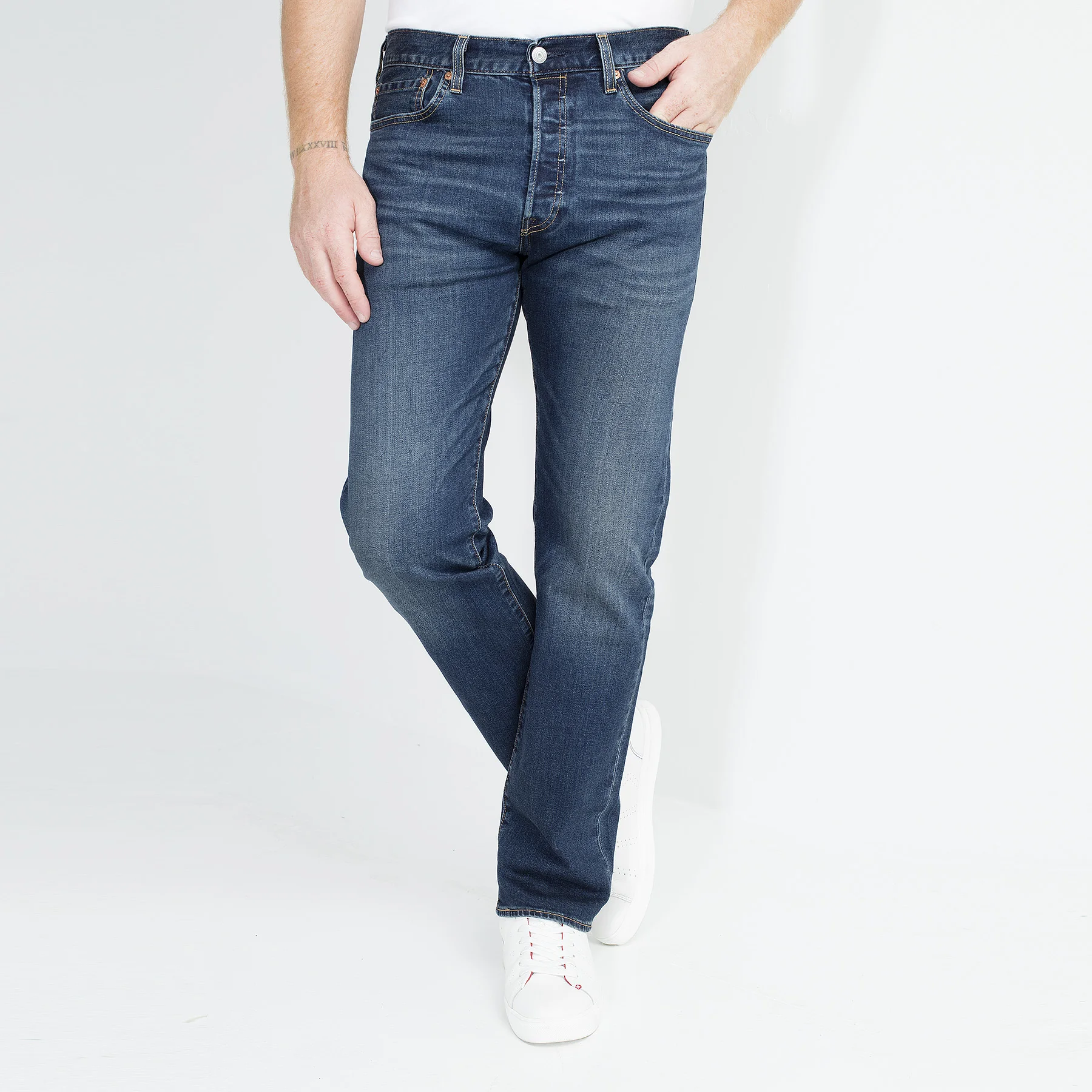 Джинсы Levi's Regular Fit 501 новинка 2020 мужские джинсы классические брюки из денима в