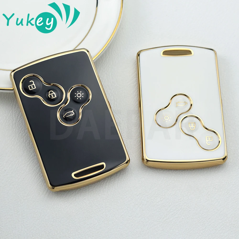 TPU car key case cover shell for Renault Megane 2 3 Clio Scenic Duster Kaptur Captur Logan Laguna Zoe Koleos Danilo Nema Fluence