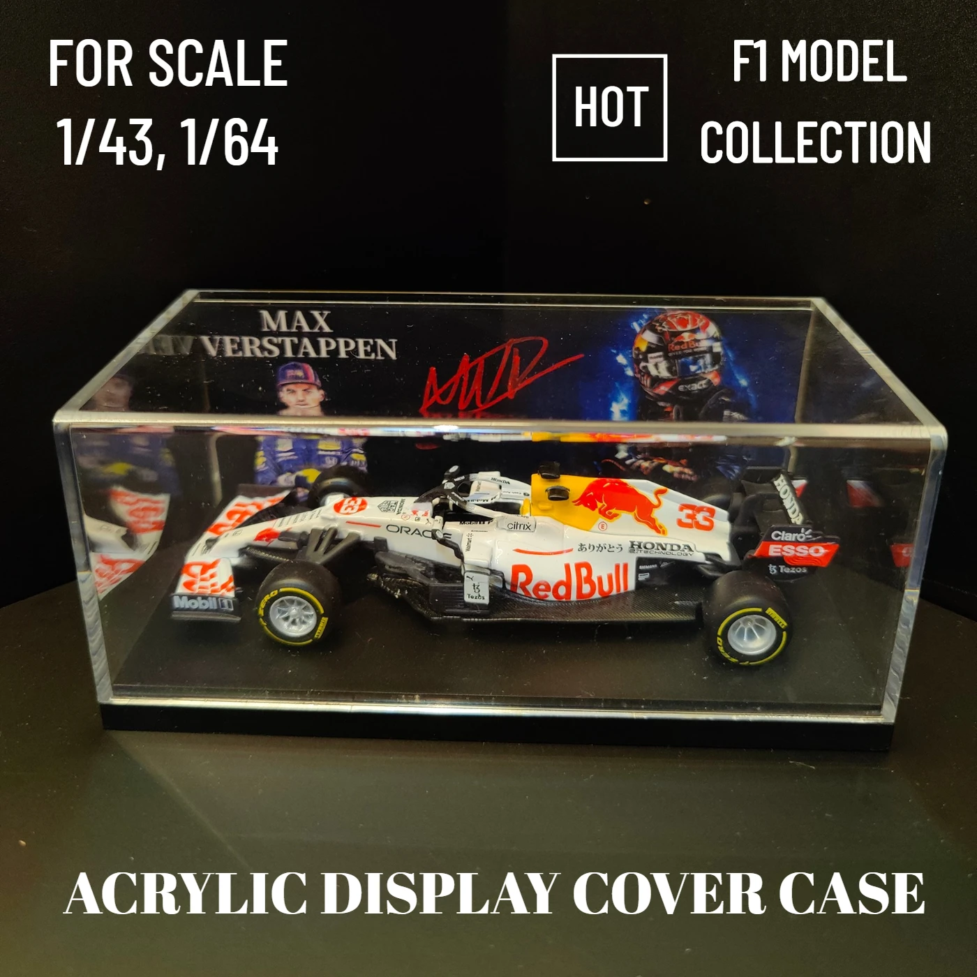 Fondo-de-firma-a-escala-1-43-1-64-F1-caja-acr-lica-transparente ...