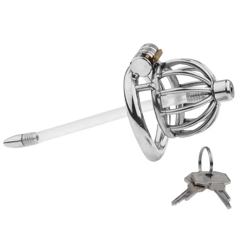 Metal Chastity Cage Male 2 Type Cock Cage Penis Ring Masturbation SM Gay Chastity Devices Adult Sex Toys For Men penis chastity cage,chastity lock sex toy,chastity cage accessory