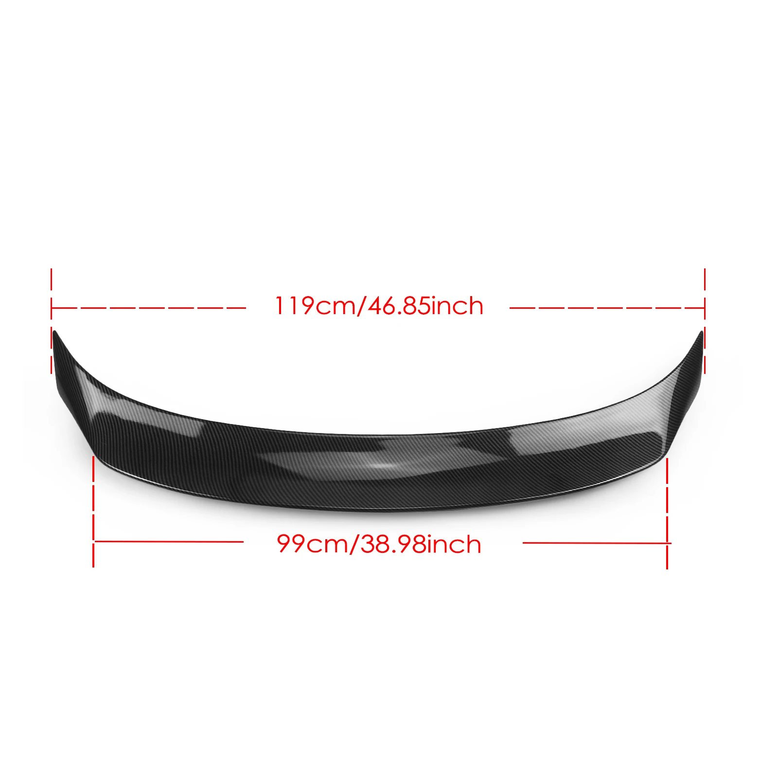 Car Rear Trunk Spoiler Wing High Kick Style Splitter Lip Guard Trunk Flap Duckbill For Lexus IS200 IS250 IS350 IS300 2014-2020