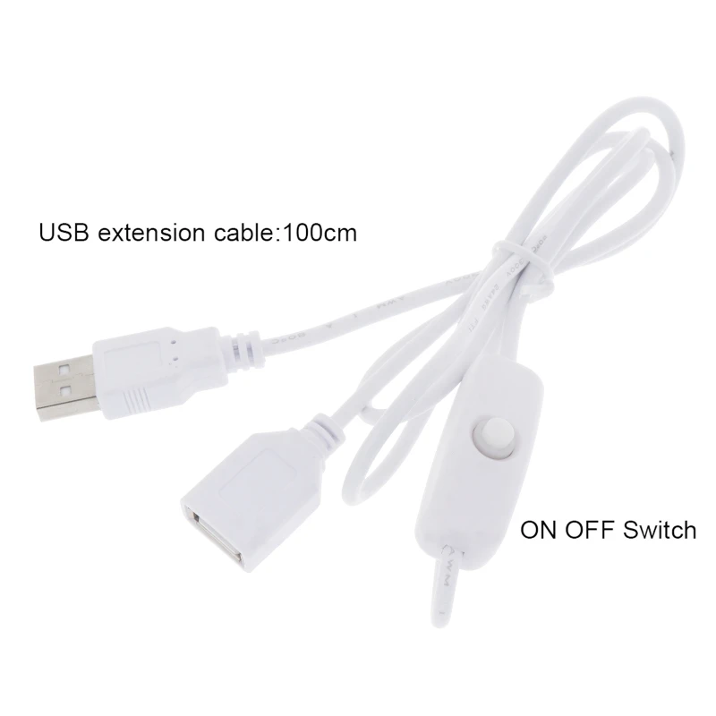 GELRHONR Cavo USB con Interruttore ON/OFF (1M/39 Pollici),Compatibile per Registratore di Guida, Ventola USB, Strisce LED, Lampada da Tavolo a LED-2PCS GELRHONR Cavo USB con Interruttore ON/OFF (1M/39 Pollici),Compatibile per Registratore di Guida, Ventola USB, Strisce LED, Lampada da Tavolo a LED-2PCS