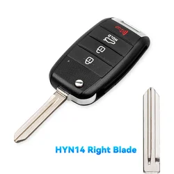 Premium Remote Flip Key Fob Replacement for Select Kia and Hyundai Models (4BT HYN14R Blade)