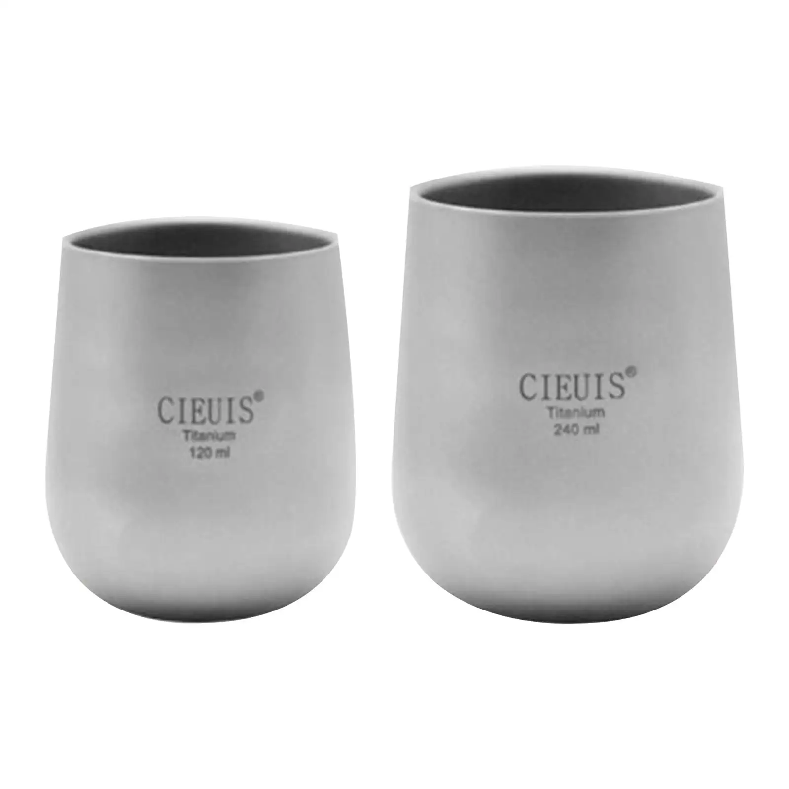 Light double-walled titanium cup cold drink tea cup insulating mug camping water