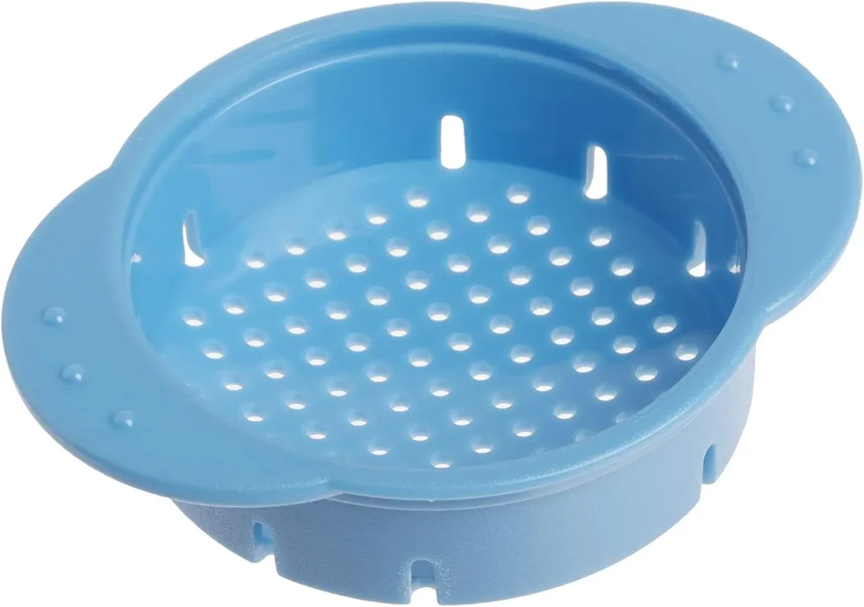 Sky Blue Medium Can Colander for Easy Draining
