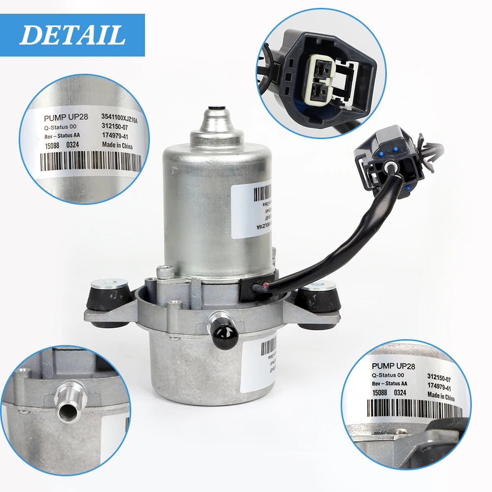 3541100XJZ16A UP28 Electric Vacuum Pump Power Brake Booster Auxiliary Assembly 009428081 12V