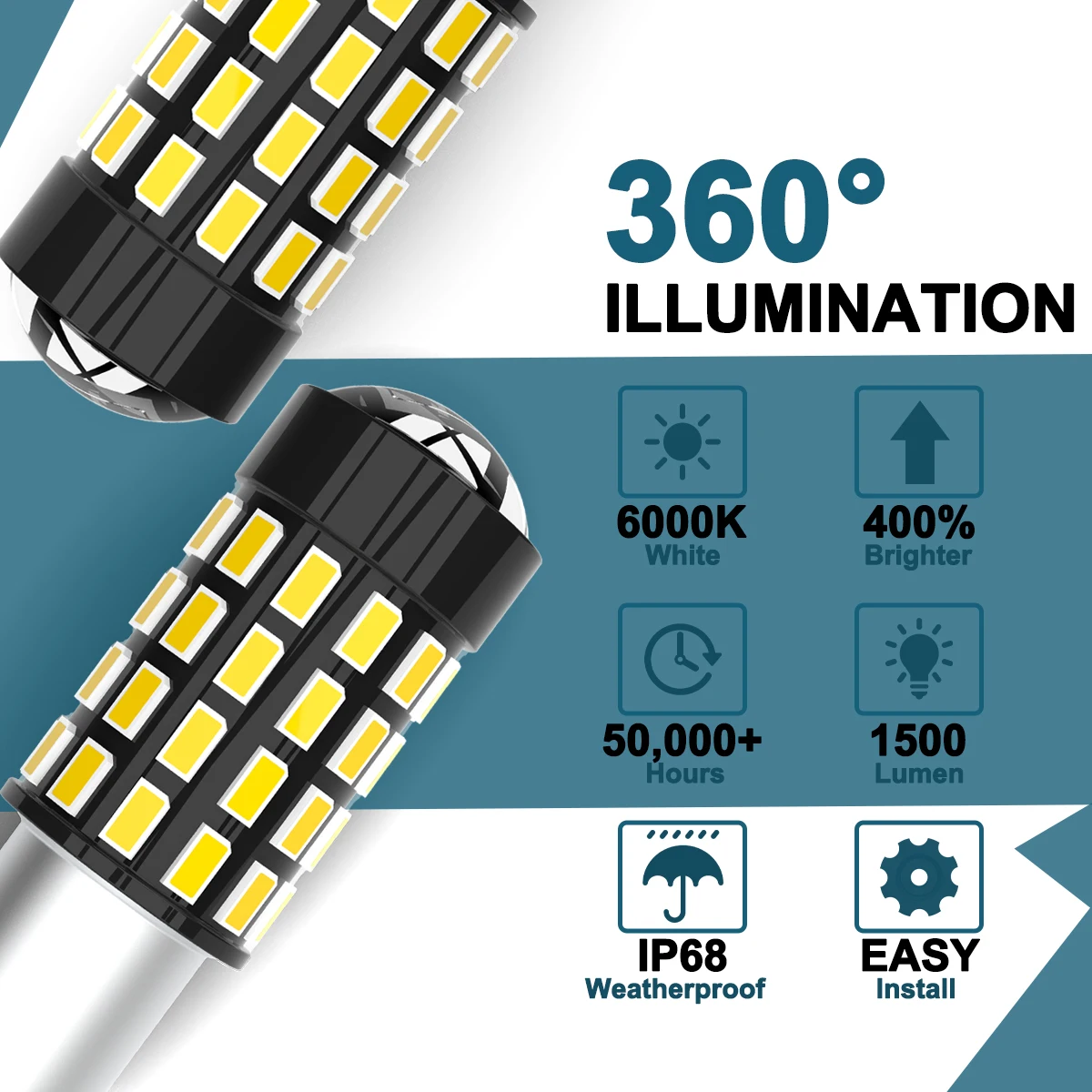 AENVTOL    극ũ   õ, 64111 LED  ĵ, 2x BAY9S H21W 64136 BAX9S H6W 64132 BA9S T4W