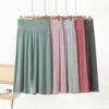 Summer New plus Size Loose Wide Leg Pants Casual Versatile High Waist Slimming Seven Inch Swing Pants Modal Comfortable Trousers