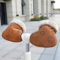 Children's Bicycle Gloves Children's Outdoor Sports Mittens Cartoon Printed Hands Warmer Scooter Gloves for Winter 2