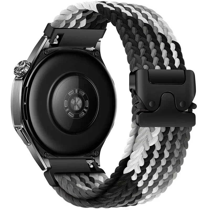 Parachute Buckle Nylon Braided Loop Strap - Flexible Bracelet Watch Band