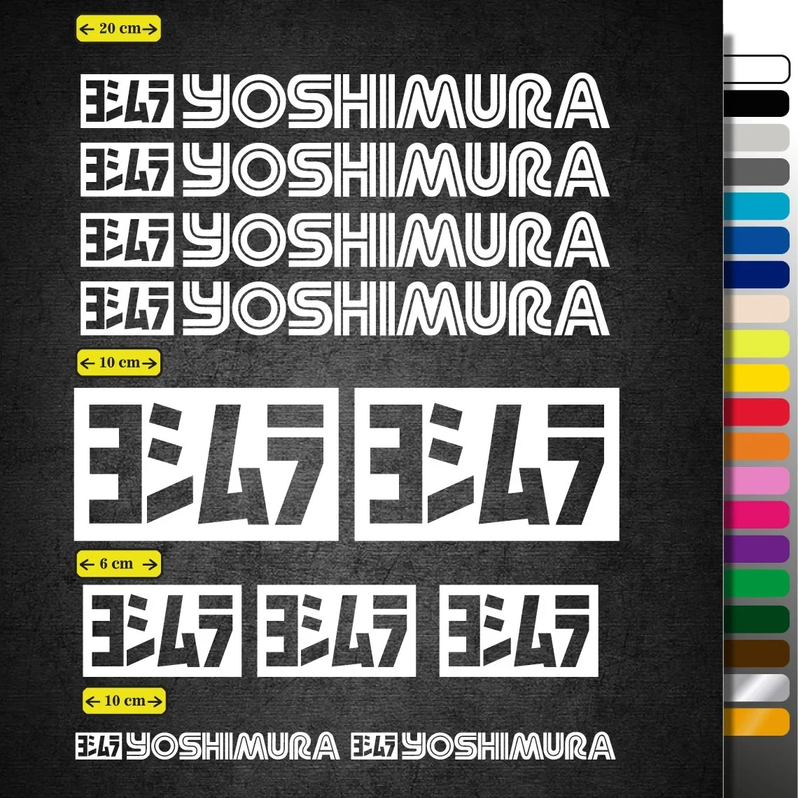 Motor Sponsor Sticker Yoshimura adhesive vinyl Stickers for Car and motorcycle Body Decor