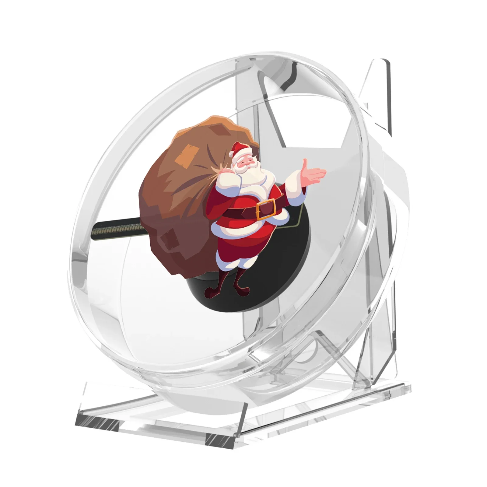 3D Hologram Fan Mini Desktop LED Advertising Machine Hologram Picture Video Display with Stand