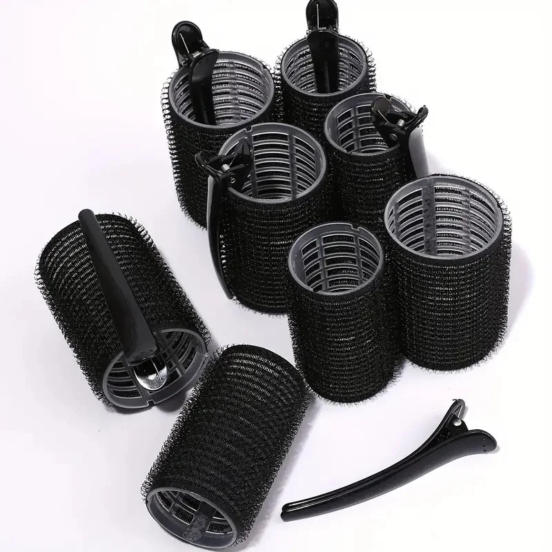 18pcs Hair Roller Set with Clips Self-Gripping Curlers for Long/Medium/Short Hair And Bangs Curling Iron Roller Hairstyling Tool