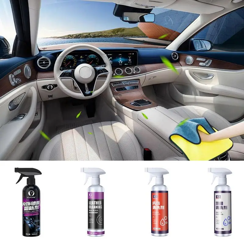 

Car Interior Cleaner Maintenance Fragrant Leather Seat Care Agent Cleaning Sprayer For Carpet Plastic Restore Coating Protection
