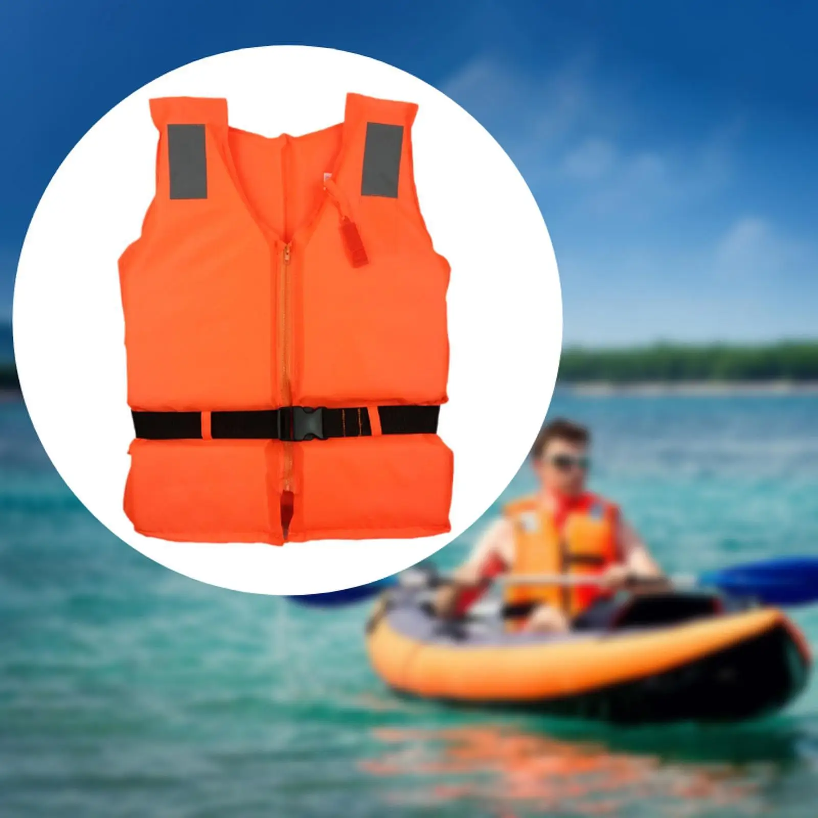 Swimming Jacket Adjustable Life Suit Vest for Water Sport Kayaking Surfing