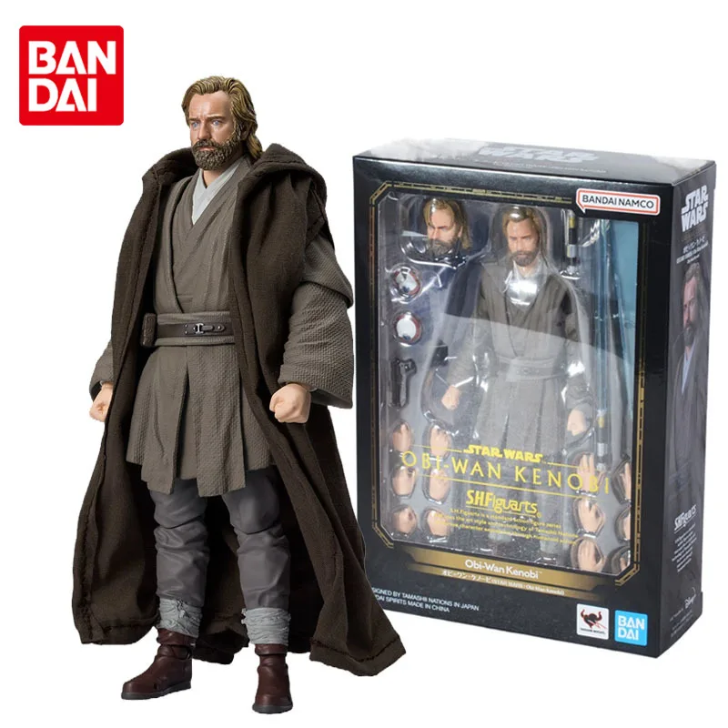 

Bandai Original S.H.Figuarts STAR WARS OBI-WAN KENOBI Joints Movable Anime Action Figures Collection Model Doll Toys for Kids