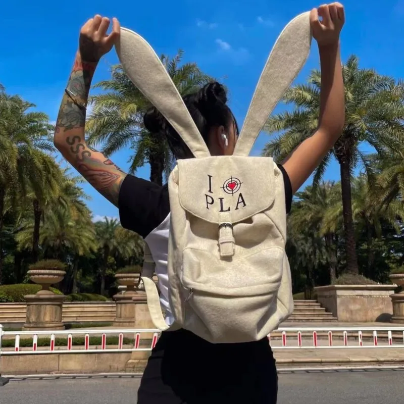 JIAERDI Sweet Rabbit Y2K Backpacks Women New Vintage Large - Main Image