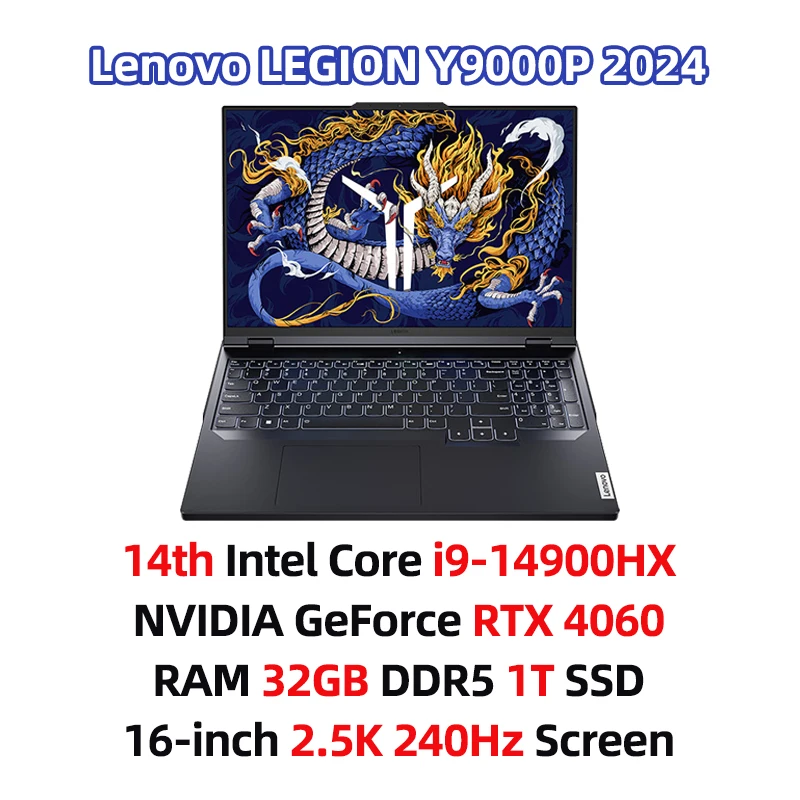 Lenovo Legion Y9000P 2024 E-sports Gaming Laptop 14th Intel Core
