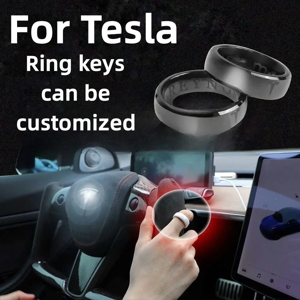 

For Model 3 /Y Customizable Version Nfc Smart Key Ring Key Fob Rings Sensor Ring Portable and Easy To Operate