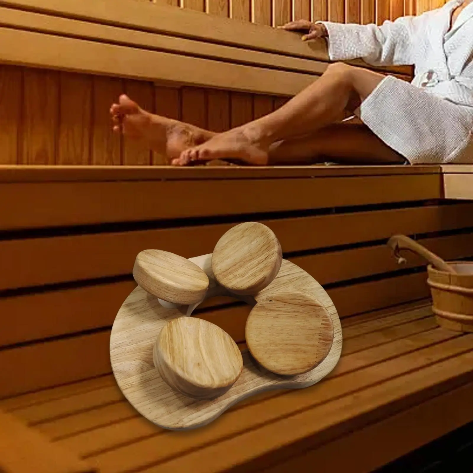 Sauna Headrest for Relaxing Lightweight Ergonomic Head Support Neck Pillow Sauna Pillow Sauna Accessory for Home SPA Steam Room