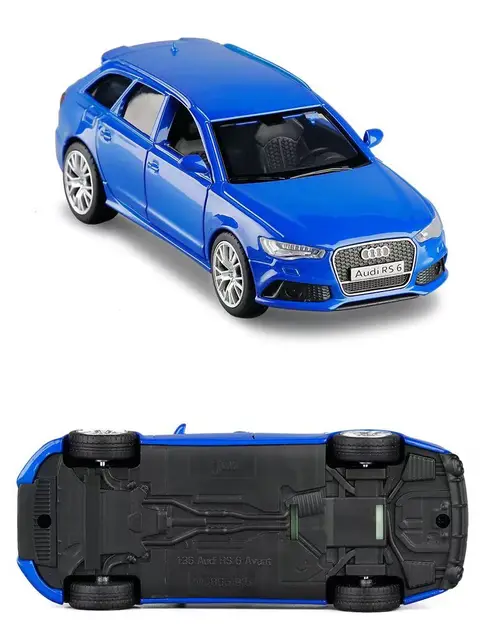 1:36 scala Audi RS6 Station wagon Diecast lega metallo modello di auto di  lusso tirare indietro auto per bambini giocattoli con collezione -  AliExpress