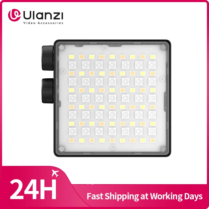 Ulanzi Vl200 Újratölthető Kamera Videófény Puha Diffúzorral 5000Mah 2500K-9000K Okostelefon Vlog Light Fill Youtube