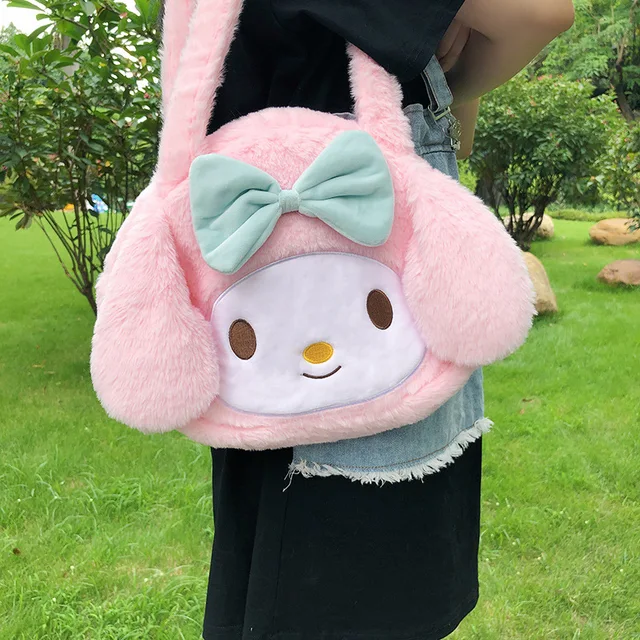 Hello Kitty Girl Bag Anime Sanrio Cinnamoroll Kuromi Melody Messenger Bag  Cute Lolita Jk Uniform Shoulder Bag Cartoon Woman Gift