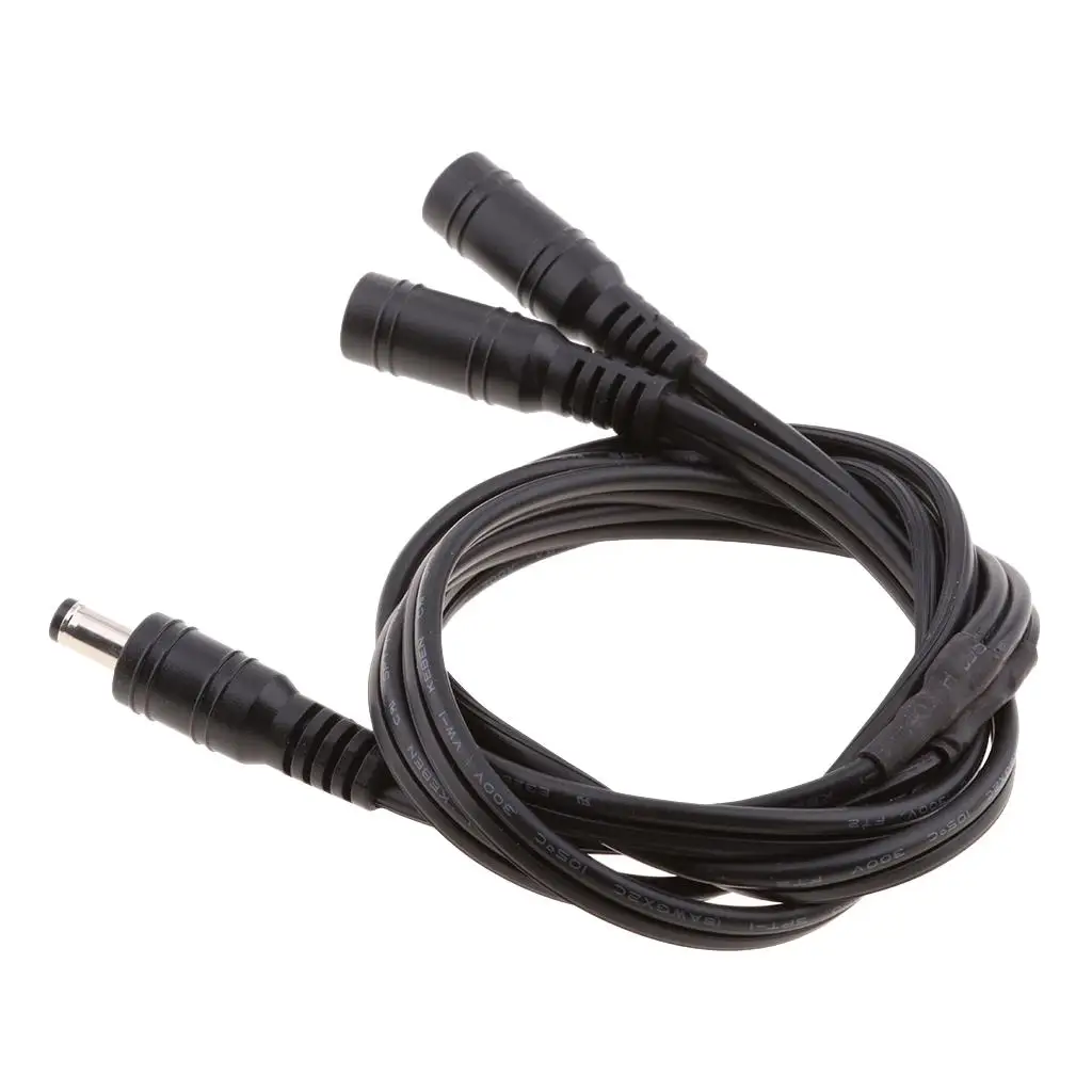 DC 1 암 - 2 수 2.1*5.5mm 12V 피그테일 케이블 커넥터
