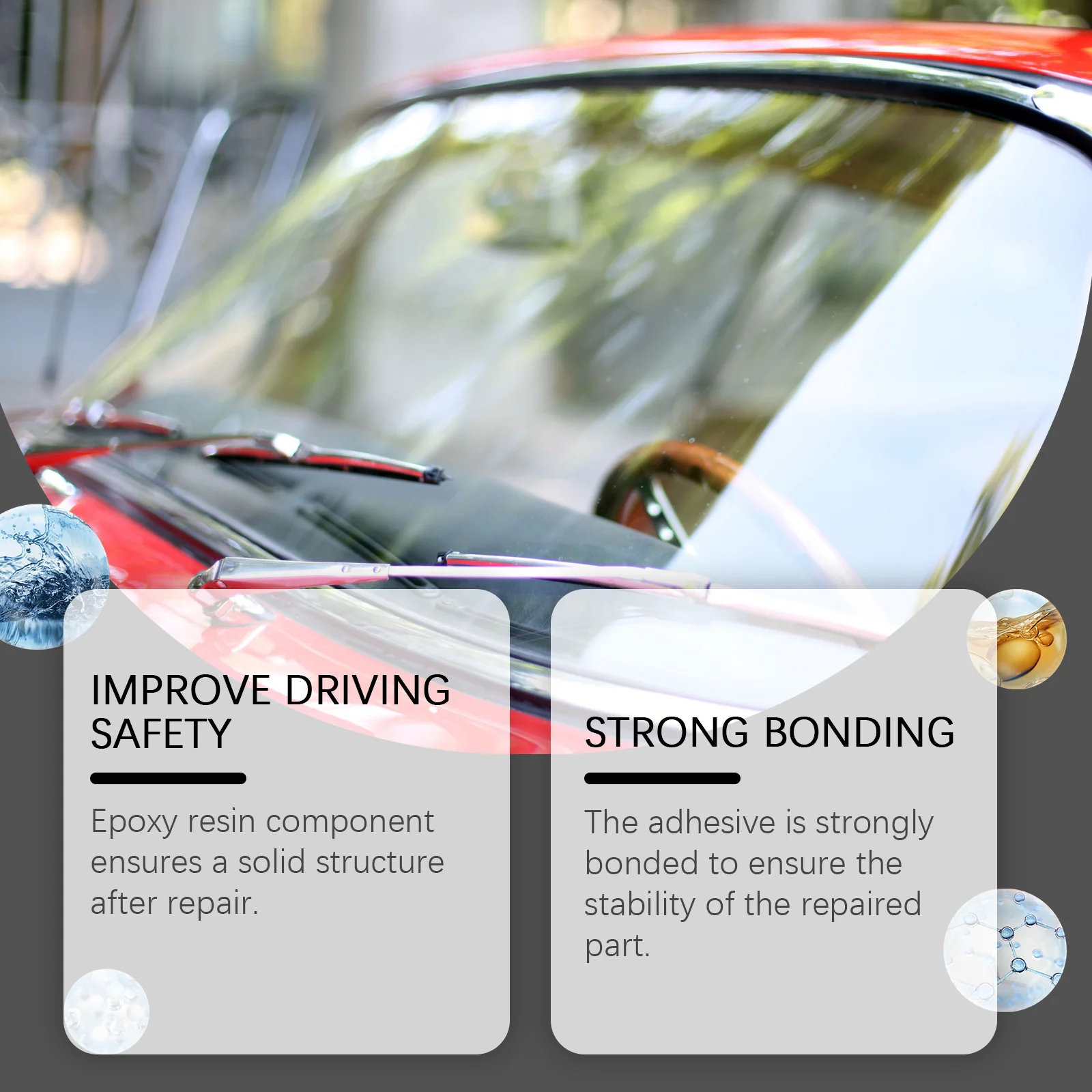 Nano Glass Repair Fluid Kit Car Window Cracks Remover Automotive Front Windshield Nano Repair Fluid Kit For Cracks Scratches 4