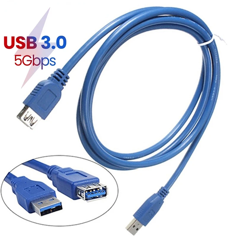 

USB 3.0 Extension Cable USB A Male to Female Cable 5Gbps Data Transfer Extender Cord for Printer Keyboard Mouse Flash Drive