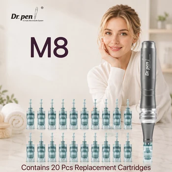 Wireless Dr. Pen M8 6-Speed Adjustment with 20 Cartridges Needle Length 0.25 MM 1
