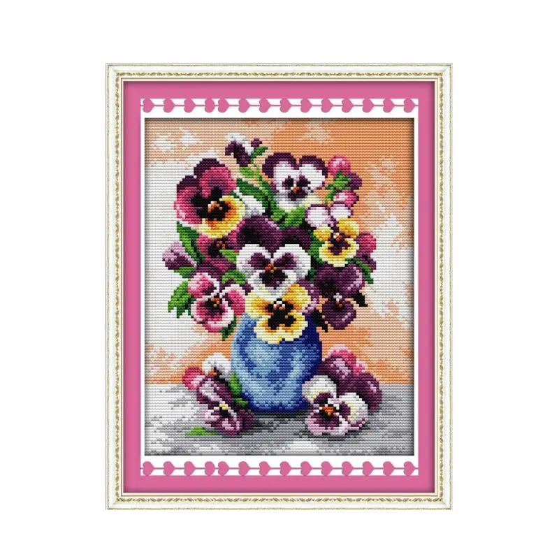 Orchid 7 cross stitch kit DIY hand embroidery set craft handmade needlework cross-stitching DMC color Dreamfounder