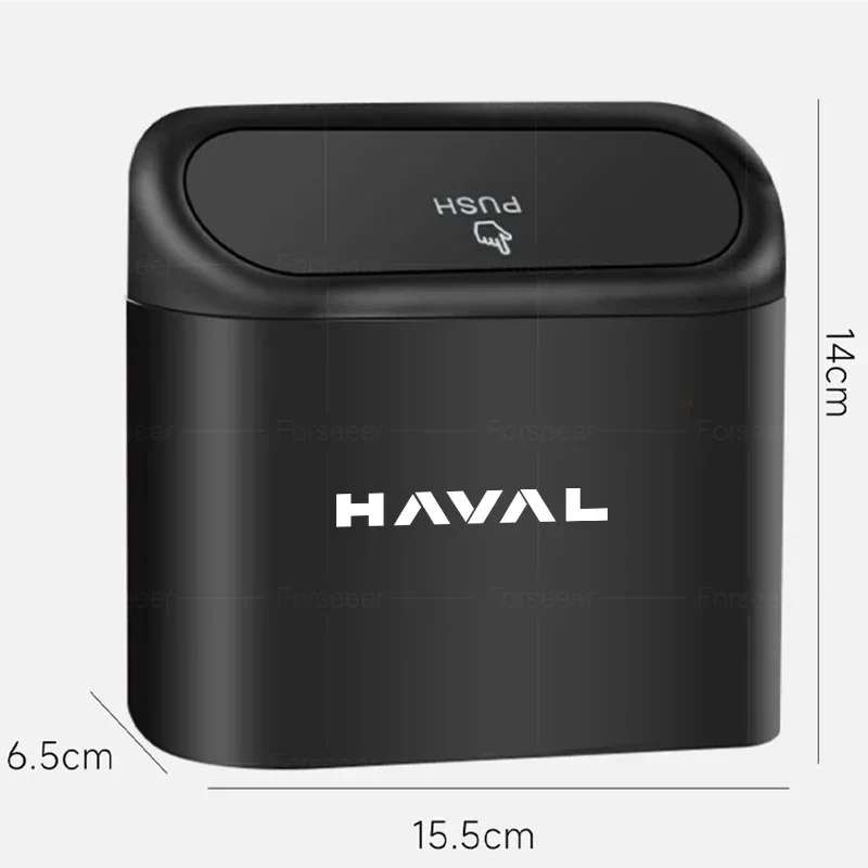 For GWM Haval H3 H5 H6 H9 F7 Jolion Portable Car Trash Pressing Type Trash Can Car Door Storage Barrel Accessories