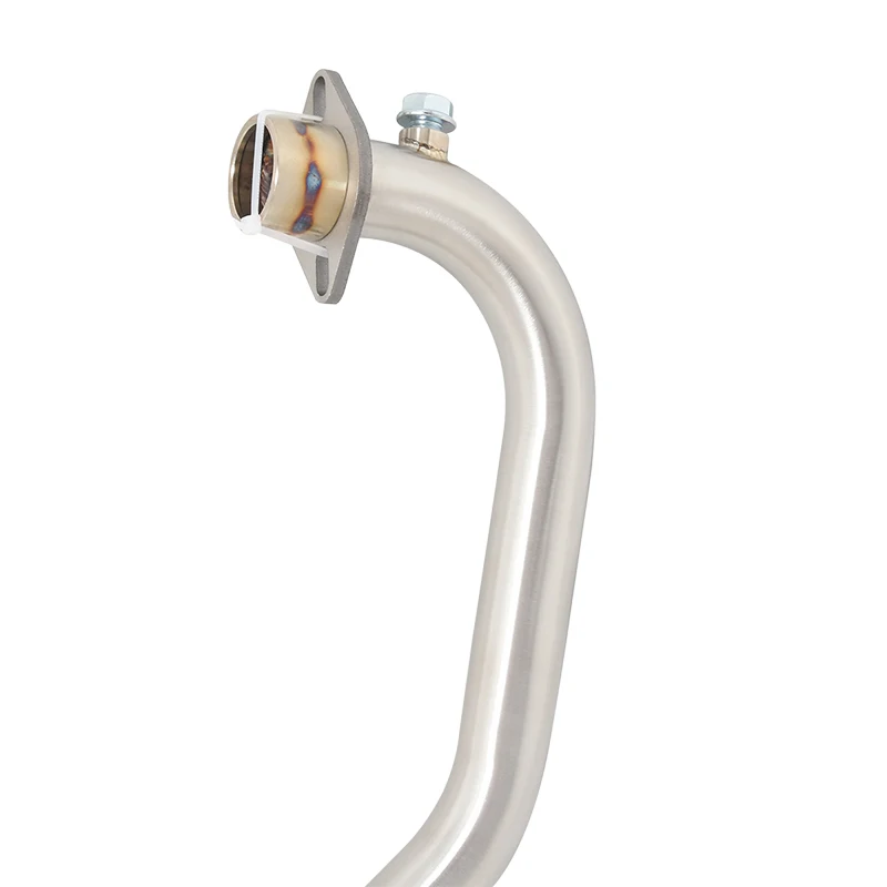 Motorcycle Exhaust Muffler Escape Moto Bike Tube Stainless Steel Front Middle Link Pipe Slip On For SUZUKI HAOJUE DR150S DR160 - Image 3
