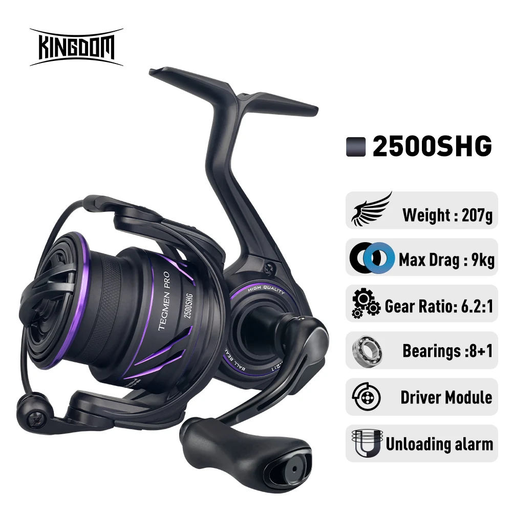 新品 kingdom キングダム TEGMEN Pro 2500SHG Kingdom Tegmen Pro 6.2:1 High Speed Gear Ratio Spinning Fishing
