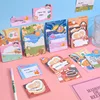 4 Piece Cartoon Adhesive Cute Sticky Notes Notepad Memo Pad Stationery Notebook Sticker Decoration 3