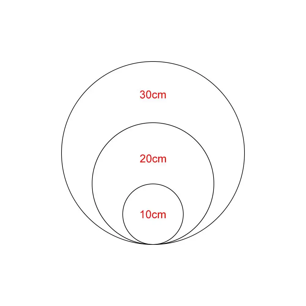 Round Multi Size Thicken Wooden Painter Oil Paint Circle Canvas Drawing Board Picture Frame Painting Board