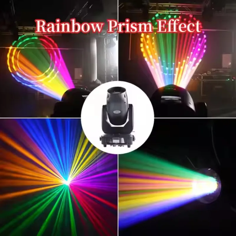 빔 380w DMX512 무빙 헤드 라이트 DJ 디스코 웨딩 이벤트 컬러 스테이지 빔 380w 무빙 헤드 빔 라이트