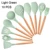 Best Silicone Cooking Utensil Set Wooden Handle Spatula Soup Spoon Brush Ladle Pasta Colander Non-stick Cookware Kitchen Tools 19