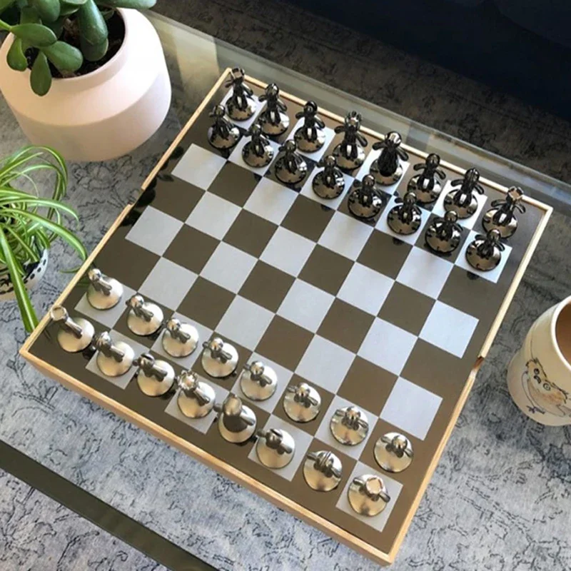 특이한 자석 귀여운 체스 세트, 나무 장식, 현대 독특한 체스 세트, 하이 퀄리티 Chadrez Jogo 테이블 게임