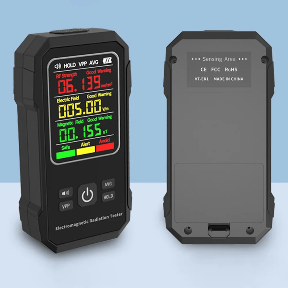 3in1 EMF Meter Electric Field Magnetic Field RF Radiation Detector Electromagnetic Radiation Tester Radio Frequency Detect Meter 5