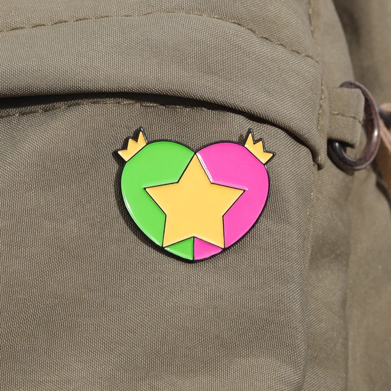 Comedy Animation Fairly Oddparents Enamel Pins Cute Cartoon Timmy Cosmo and Wanda Poof Metal Brooch Badge Backpack Accessory Gif