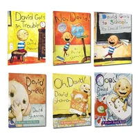 6 Books Set A Diaper David David Children's Basic Concepts Books Kids English Story Reading Picture Book Montessori 1