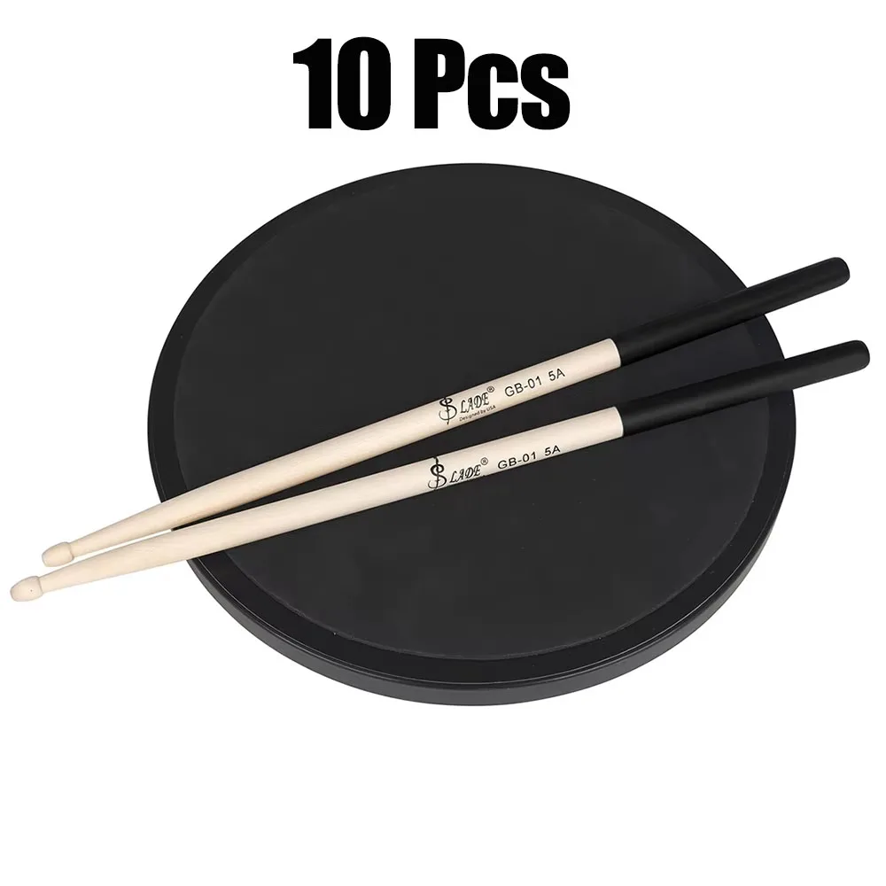 Professional Maple Wood Drumsticks - Multi-Color Percussion Accessory Set