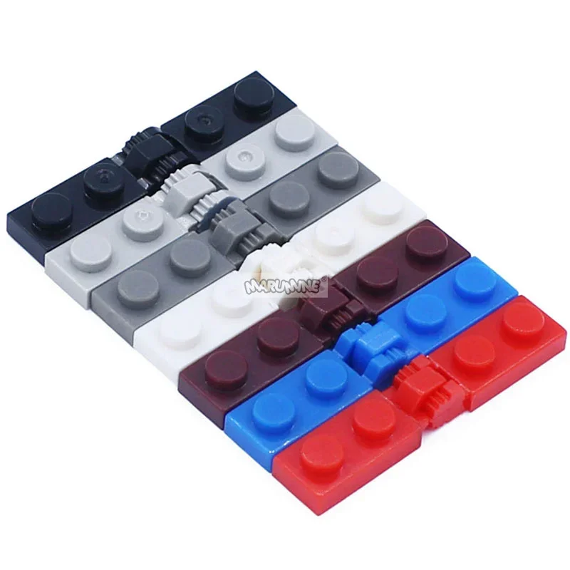 Marumine Build Block Changeover Catch 1x2 Hinge Plate 20PCS 44302 44301 Compatible MOC Technology Bricks DIY Parts Accessories 5