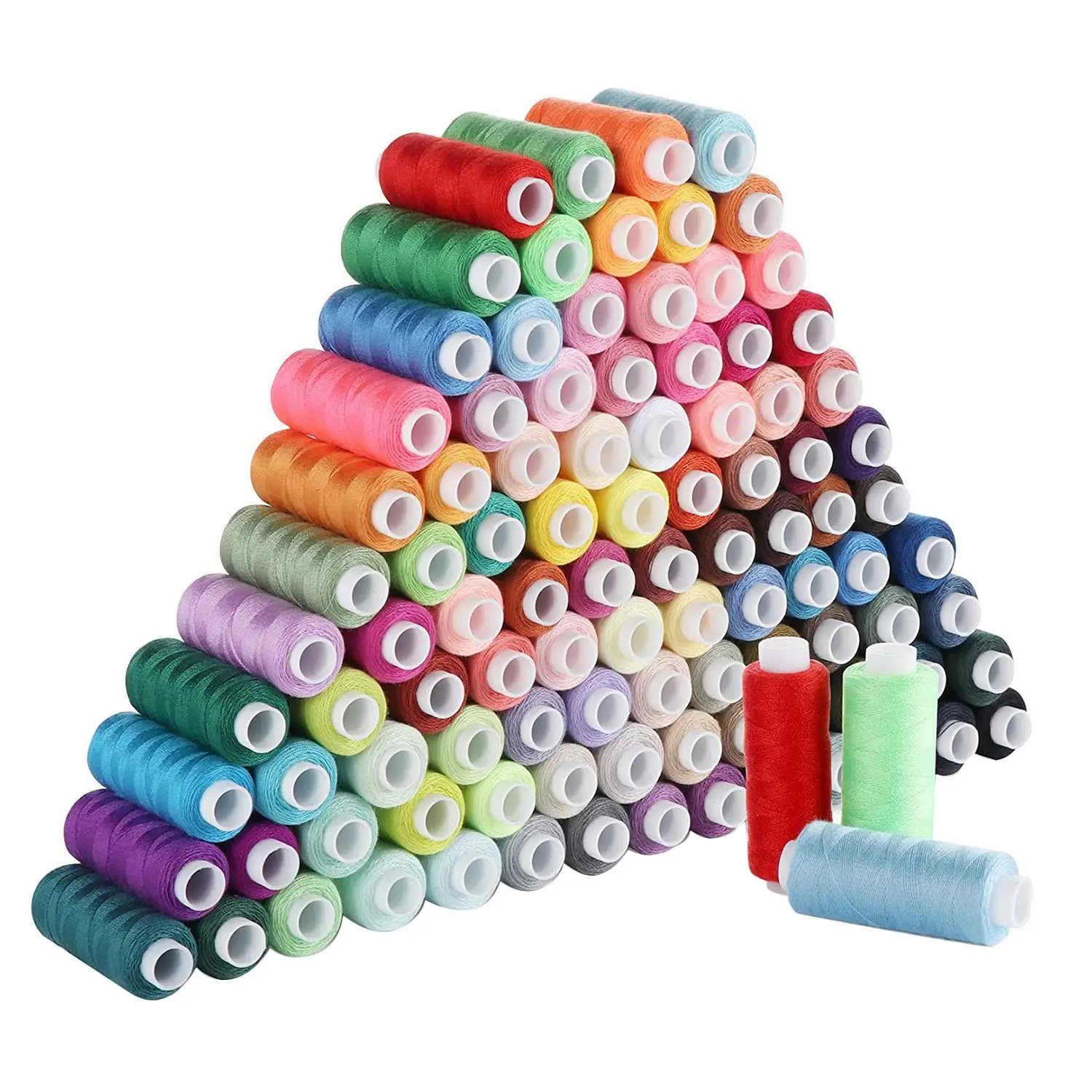 

Sewing Thread Set 100 Colour 250Yd Each Spool Polyester Thread Kit for Hand or Machine Sewing