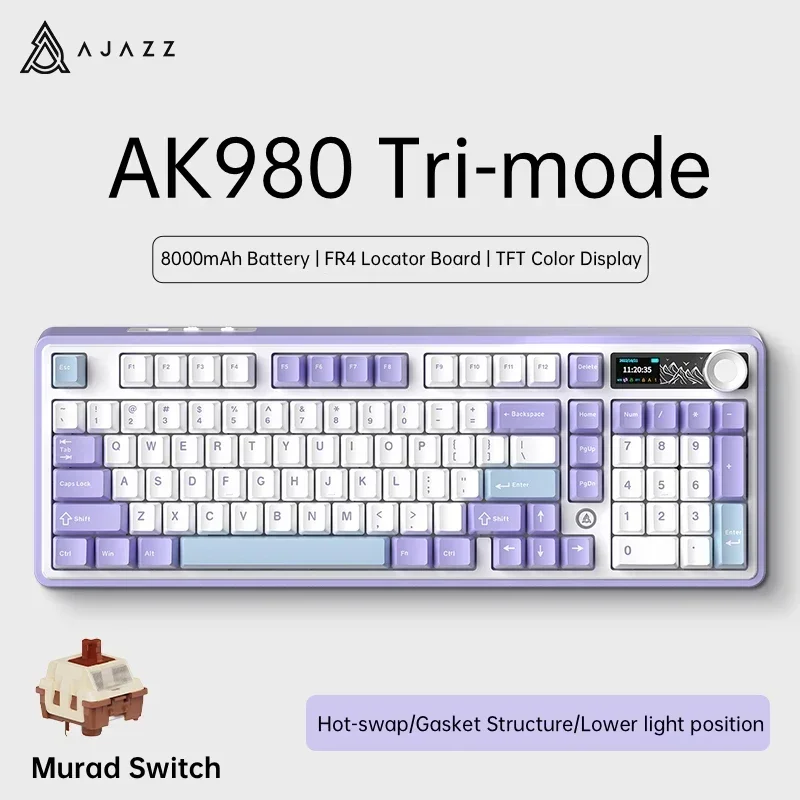 Ajazz AK980 RGB Backlit Mechanical Gaming Keyboard 98 Keys