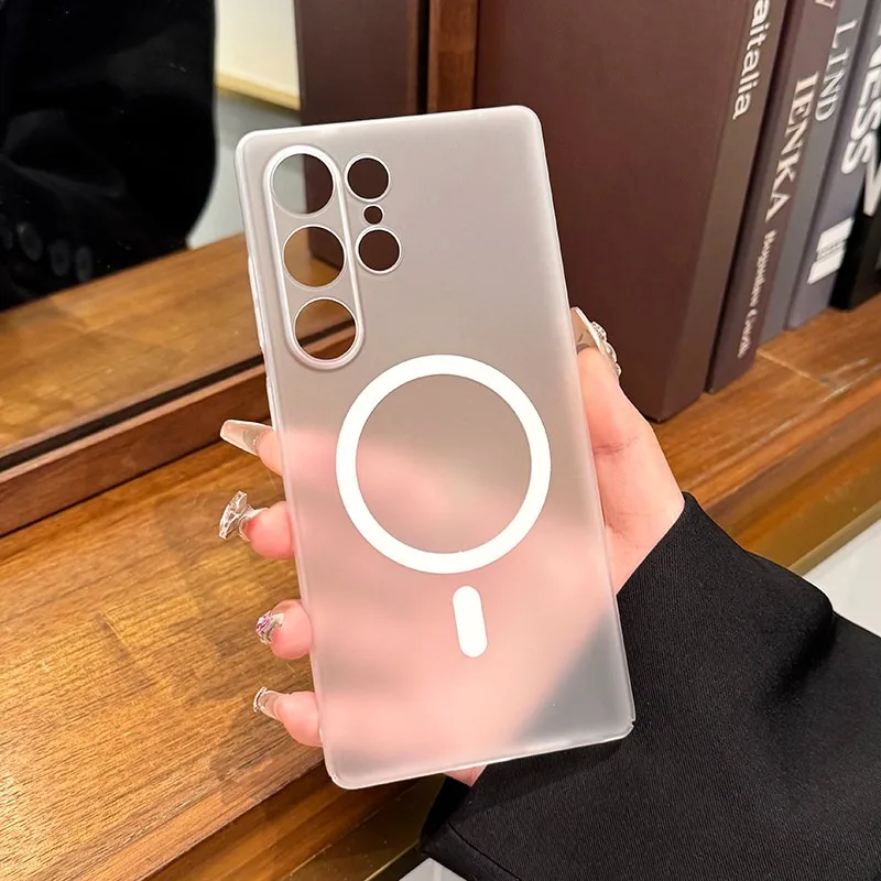 Frosted Matte Magnetic Transparent Hard Case - Ultra Slim Design