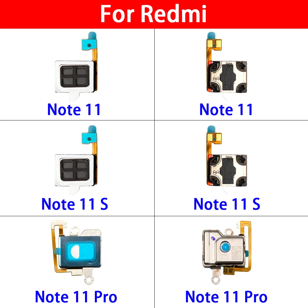 

Earpiece Top Ear Speaker Sound Receiver For Xiaomi Redmi Note 11S 11 Pro Plus Earphone Flex Cable Replacement Repair