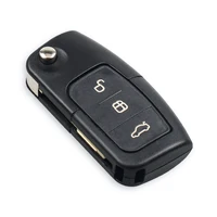 KEYYOU 3 ปุ่ม 433Mhz ID60/63 ชิปรถรีโมทกุญแจสําหรับFord Fusion Focus Mondeo Fiesta Galaxy HU101/FO21 ใบมีดรถFlip Key 3